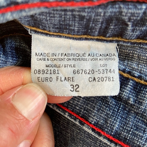 90’s Tommy Hilfiger Euro Flare Retro Mid Rise Vintage Tall Jeans - Picture 8 of 8